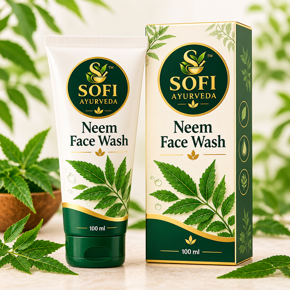 SOFI Ayurveda Neem Face Wash – 100 ml